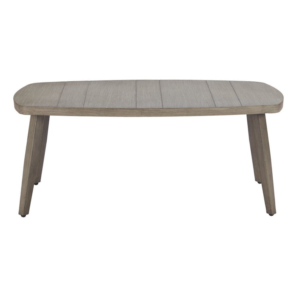 43" Brown Aluminum Outdoor Coffee Table