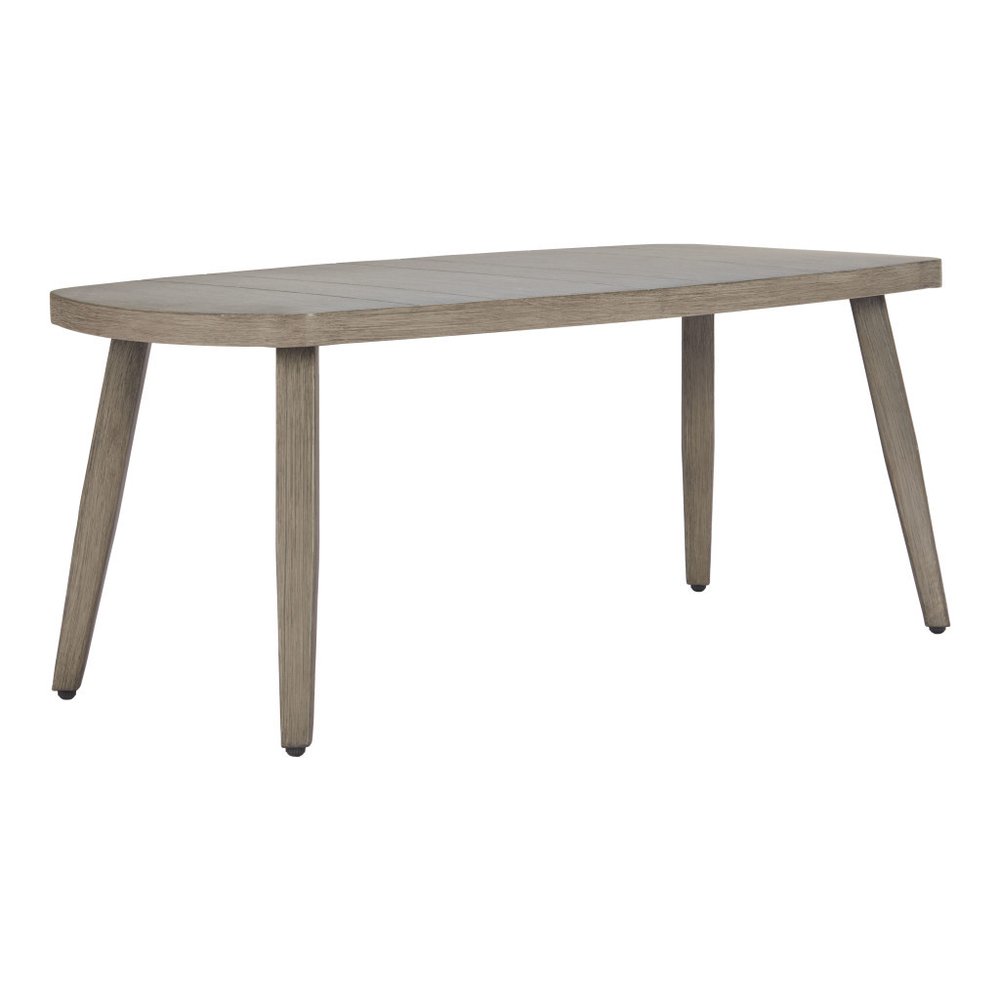 43" Brown Aluminum Outdoor Coffee Table