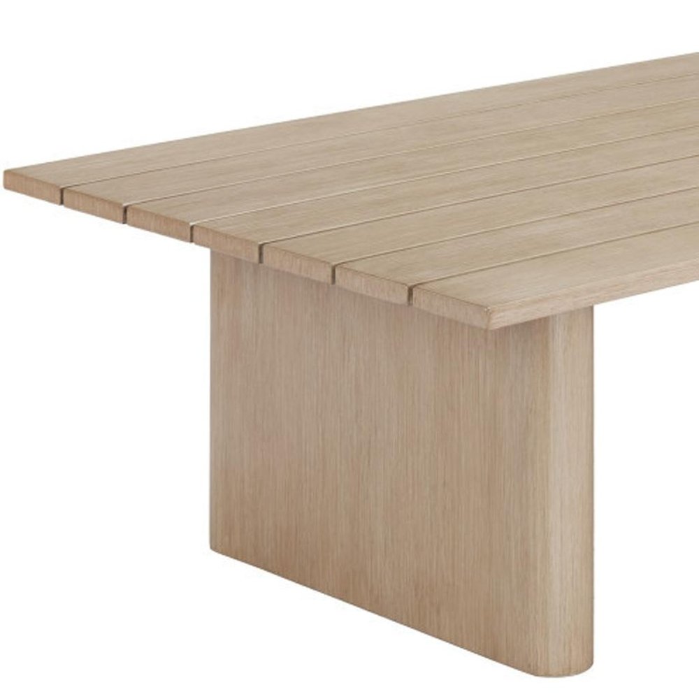 48" Natural Aluminum Outdoor Coffee Table