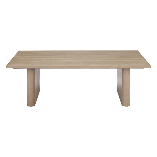 48" Natural Aluminum Outdoor Coffee Table