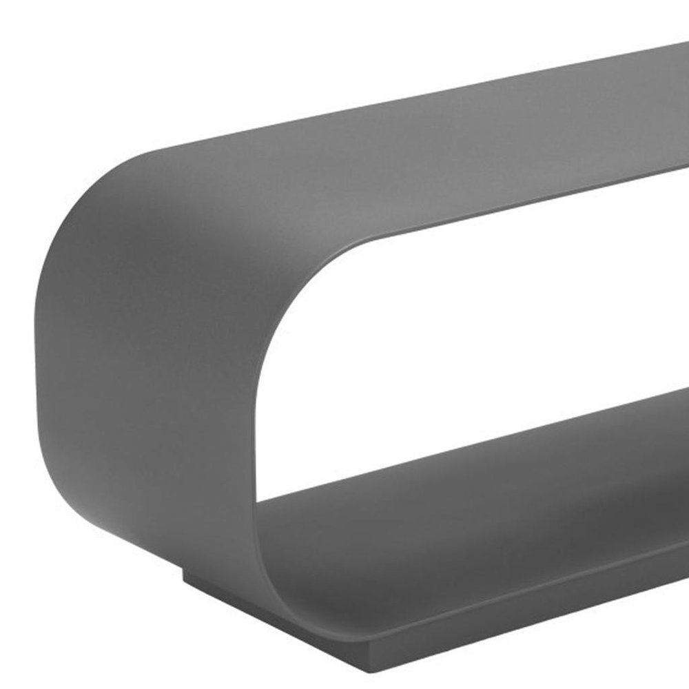 39" Charcoal Aluminum Outdoor Coffee Table