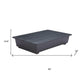 50" Black Aluminum Outdoor Coffee Table