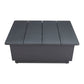 50" Black Aluminum Outdoor Coffee Table