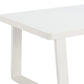 43" White Aluminum Outdoor Coffee Table