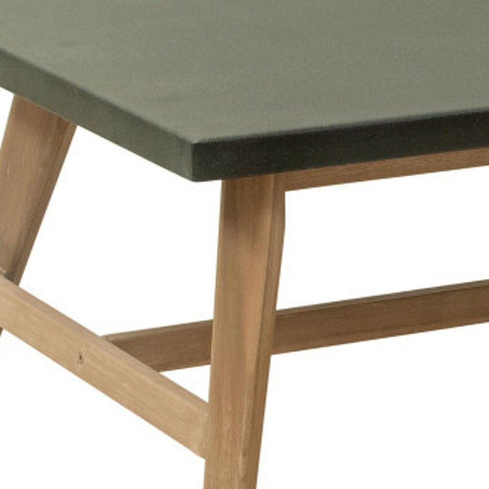 48" Dark Gray Concrete Outdoor Coffee Table