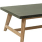 48" Dark Gray Concrete Outdoor Coffee Table