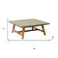 36" Gray Concrete Outdoor Coffee Table