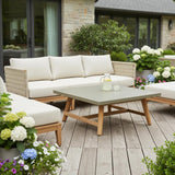 36" Gray Concrete Outdoor Coffee Table