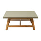 36" Gray Concrete Outdoor Coffee Table