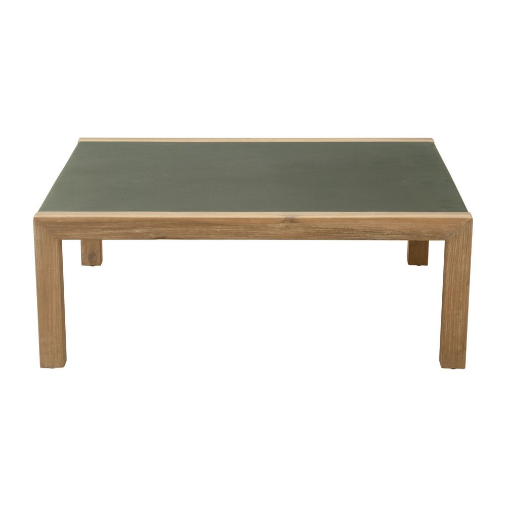 36" Gray Square Concrete Outdoor Coffee Table