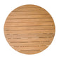 32" Natural Rounded Solid Wood Outdoor Coffee Table