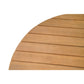 32" Natural Rounded Solid Wood Outdoor Coffee Table
