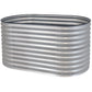 32" X 63" Silver Metal Oval Raised Garden Bed