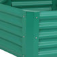 16" X 41" Green Steel Hexagon Planter Box
