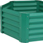16" X 41" Green Steel Hexagon Planter Box