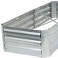 12" X 60" Silver Steel L Shape Raised Garden Bed