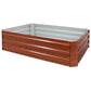 12" X 48" Brown Steel Rectangular Raised Garden Bed