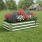 12" X 48" Silver Metal Rectangular Raised Garden Bed