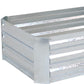 12" X 48" Silver Metal Rectangular Raised Garden Bed