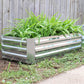 12" X 48" Silver Metal Rectangular Raised Garden Bed