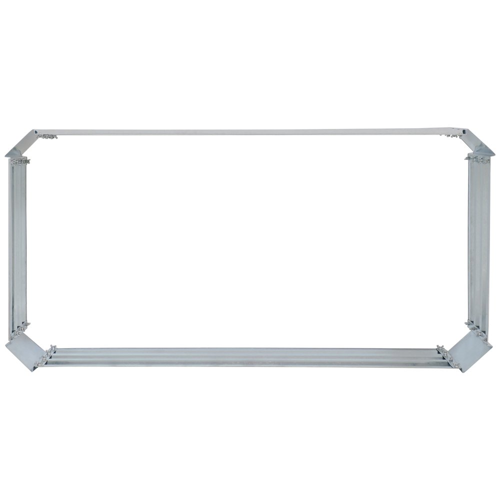 12" X 48" Silver Metal Rectangular Raised Garden Bed