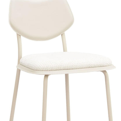 Set of Four 30" Light Gray Fabric Faux Leather and Steel Bar Height Bar Chairs