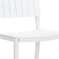 30" White Aluminum Outdoor Bar Height Chair