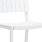 30" White Aluminum Outdoor Bar Height Chair