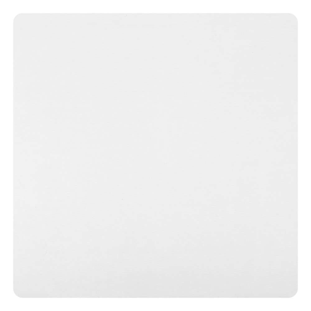 24" White Wood and Steel Square Bar Table