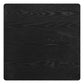 24" Black Wood and Steel Square Bar Table