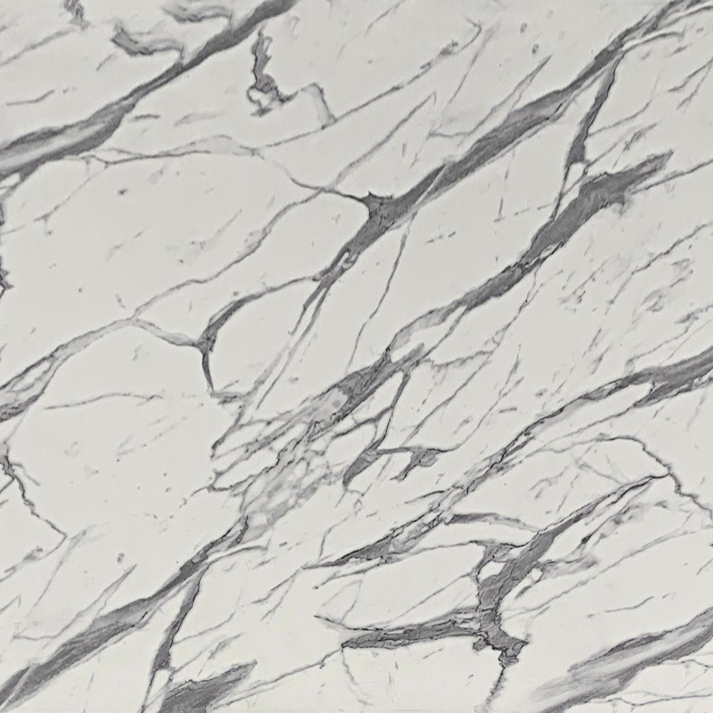 32" White and Brown Faux Marble and Solid Wood Rounded Bar Table