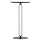 24" Black Wood and Steel Rounded Bar Table