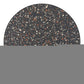 24" Black Faux Terrazzo and Steel Rounded Bar Table