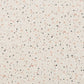 24" Beige and Gold Faux Terrazzo and Steel Square Bar Table
