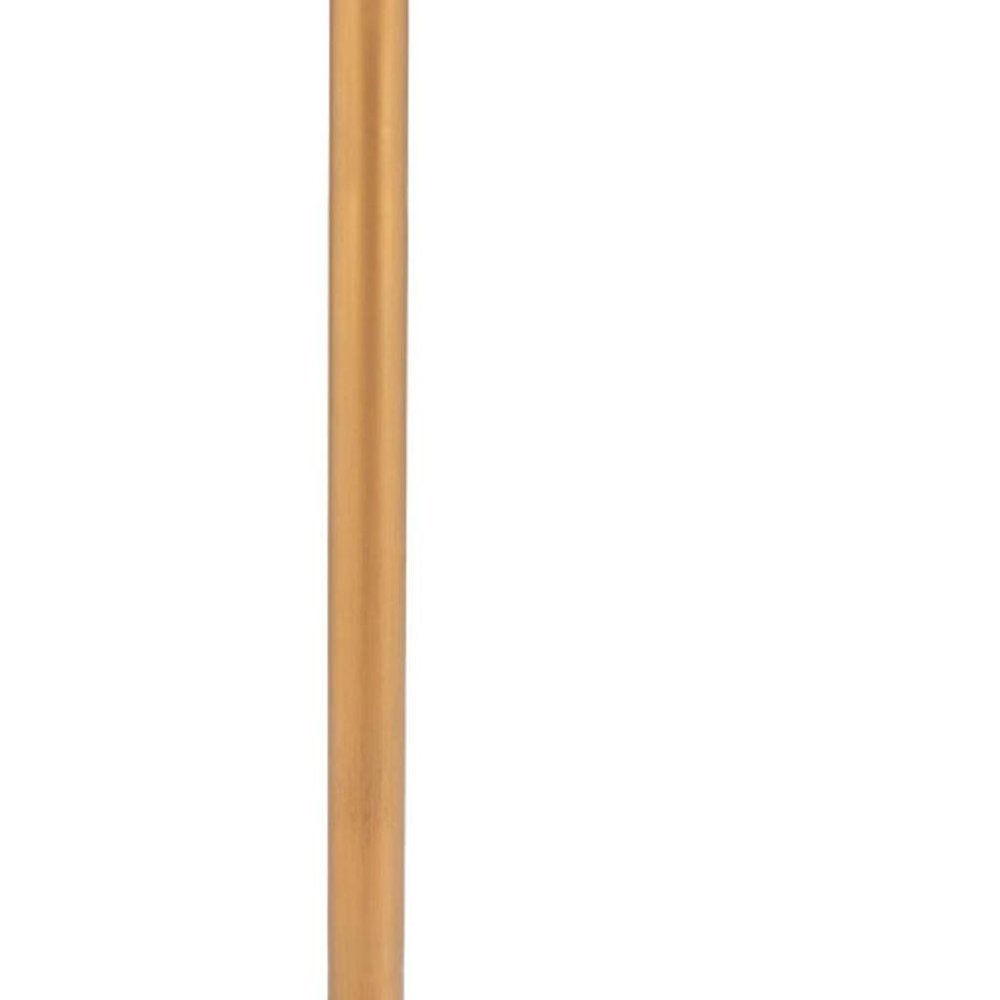 24" Beige and Gold Faux Terrazzo and Steel Square Bar Table