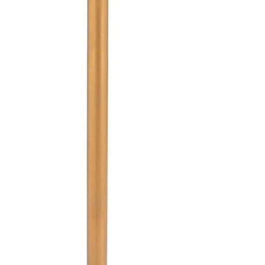 24" Beige and Gold Faux Terrazzo and Steel Square Bar Table
