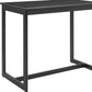 51" Black Aluminum Slat Outdoor Bar Table