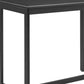 51" Black Aluminum Slat Outdoor Bar Table