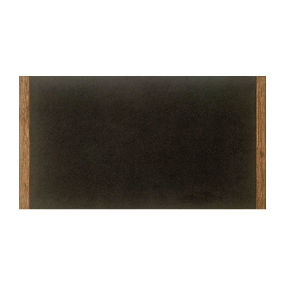 56" Gray And Natural Faux Concrete And Solid Wood Outdoor Bar Table