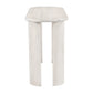 58" White Solid Wood Oval Console Table