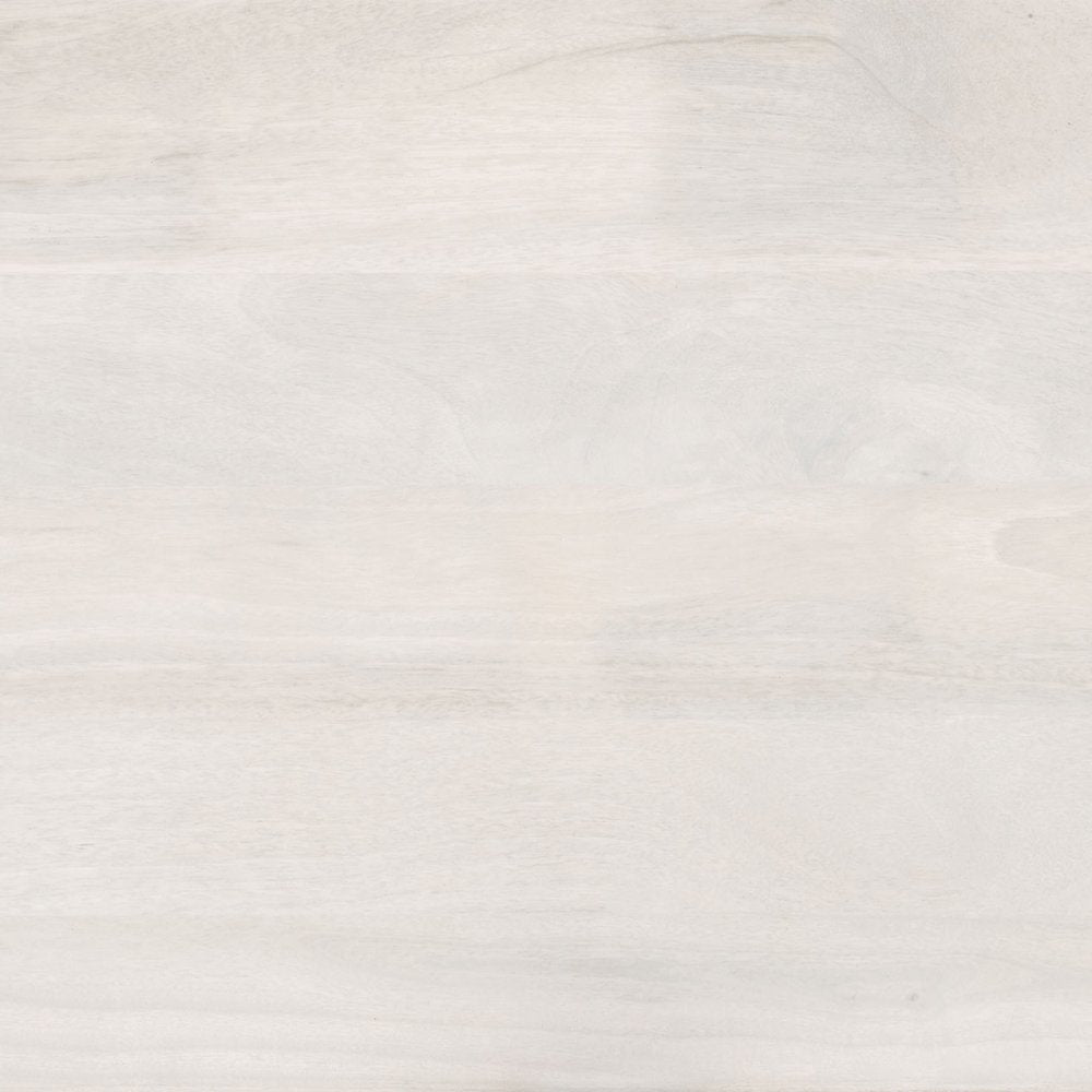 58" White Solid Wood Oval Console Table