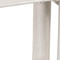 58" White Solid Wood Oval Console Table