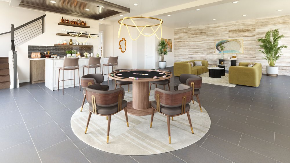 52" White and Black Genuine Marble and Solid Wood Oval Double Pedestal Console Table