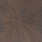 48" Espresso and Black Solid Wood Oval Console Table
