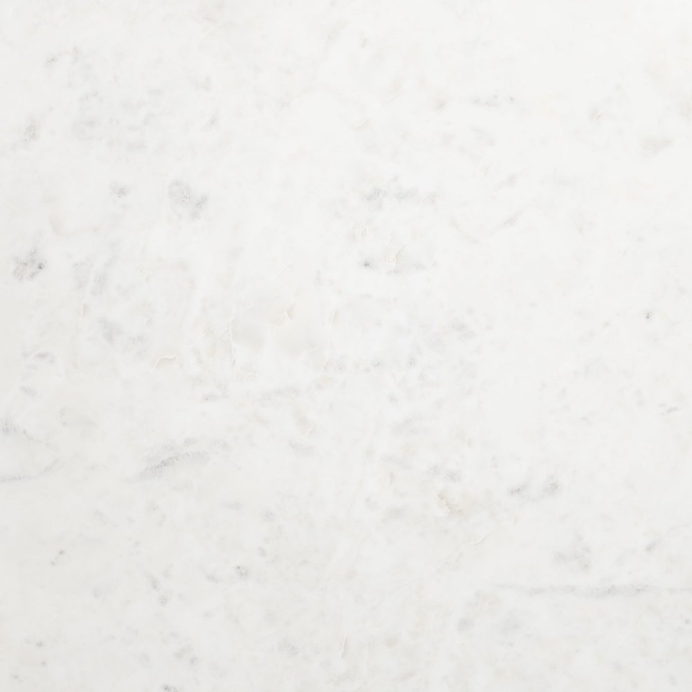 50" White and Brass Genuine Marble and Iron Oval Six Leg Console Table With Shelf