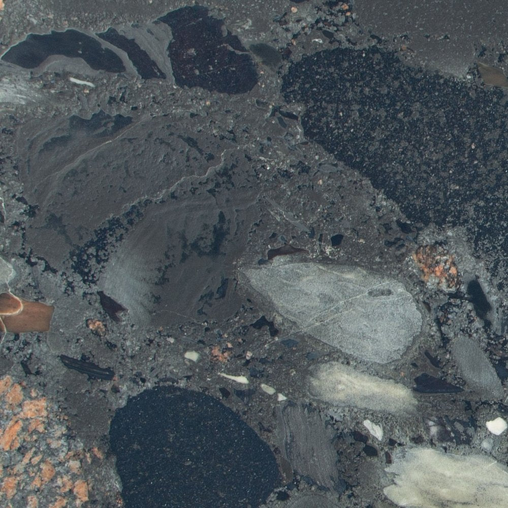 43" Black and Gold Genuine Marble and Steel Double Pedestal Console Table