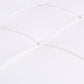 20" White and Silver Leather Tufted Ottoman