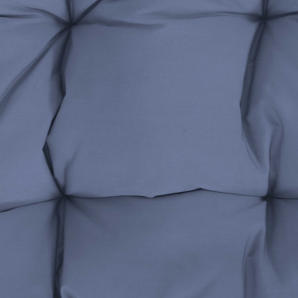 51" Gray Steel Outdoor Egg Chair