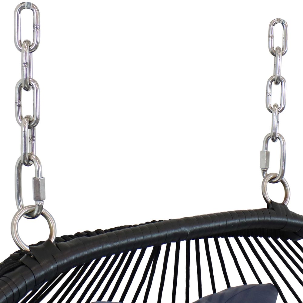 51" Gray Steel Outdoor Egg Chair