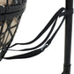 38" Yellow Steel Outdoor Egg Chair